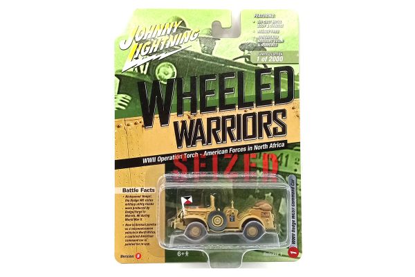 Johnny Lightning JLML006B-1 Dodge WC57 Command Car WWII matt sand/braun - Wheeled Warriors 2021 R1 M