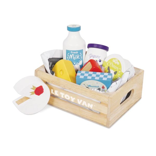 Le Toy Van TV185 Honeybake Käse & Milch Martkiste