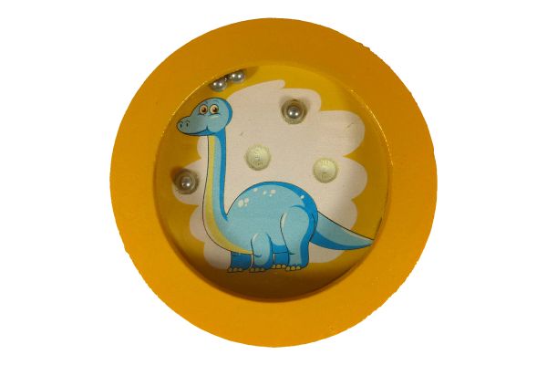 Trötsch 80406 Geduldsspiel "Dinosaurier" gelb Holz