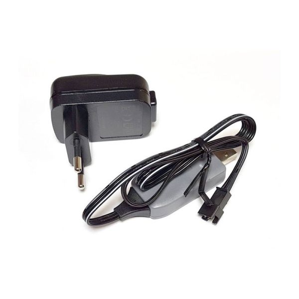 Carrera 370600071 Quick Charger SET - 5V 2,4A USB Netzteil GS+ USB Kabel für 6,4V LifePo4 Battery