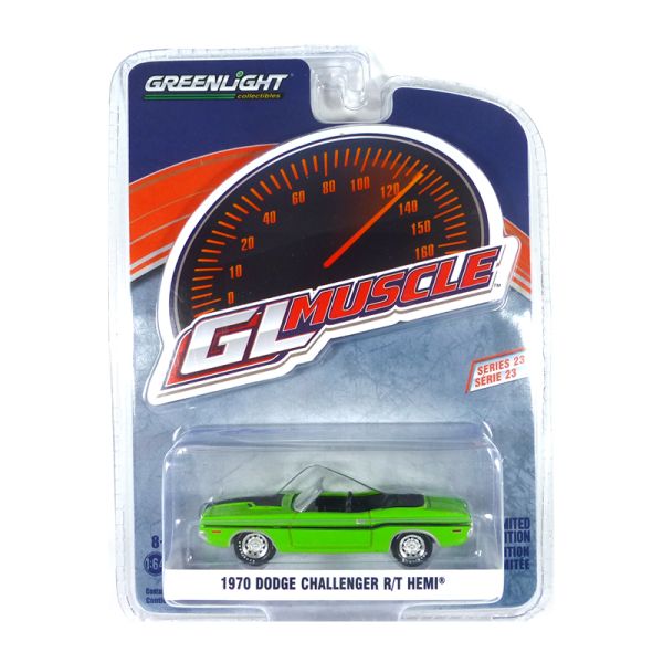 Greenlight 13270-D Dodge Challenger R/T Hemi grün 1970 - GL Muscle 23 Maßstab 1:64 Modellauto