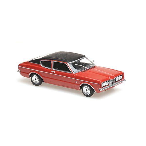 Maxichamps 940081321 Ford Taunus Coupe dunkelrot 1970 Maßstab 1:43 Modellauto