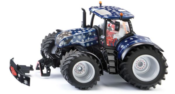 Siku 3223 Weihnachtstraktor 2023 New Holland T7.340 HD Traktor blau Maßstab 1:32 Farmer Special Edit