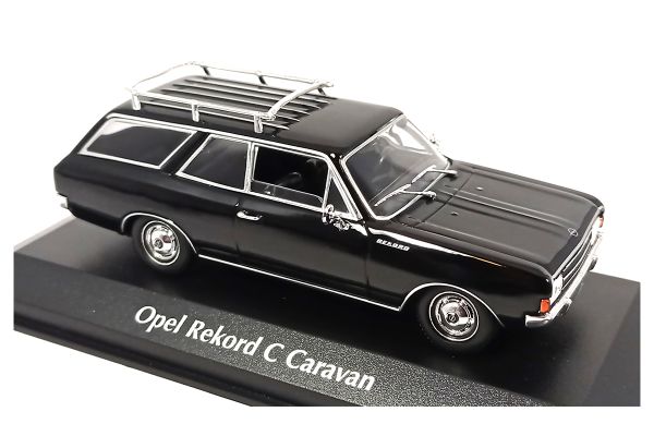 Maxichamps 940046111 Opel Rekord C Caravan schwarz 1968 Maßstab 1:43 Modellauto