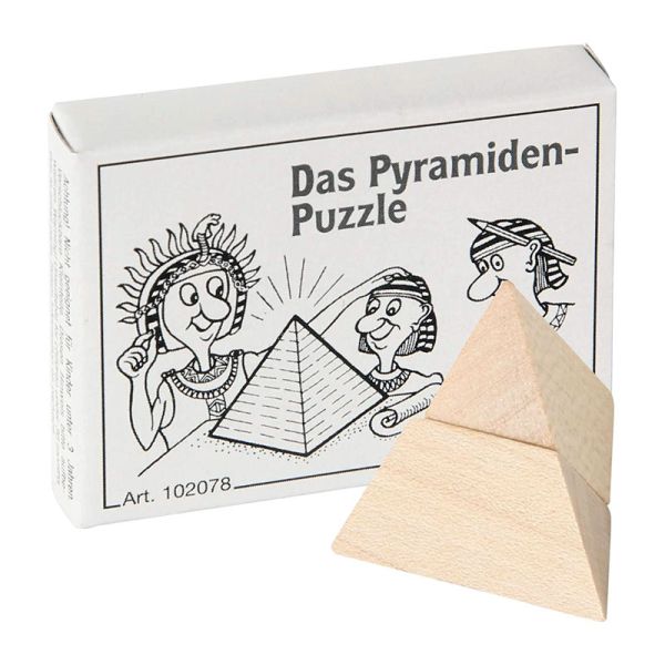 Bartl 102078 Mini-Puzzle &quot;Das Pyramiden-Puzzle&quot; Knobelspiel Holz