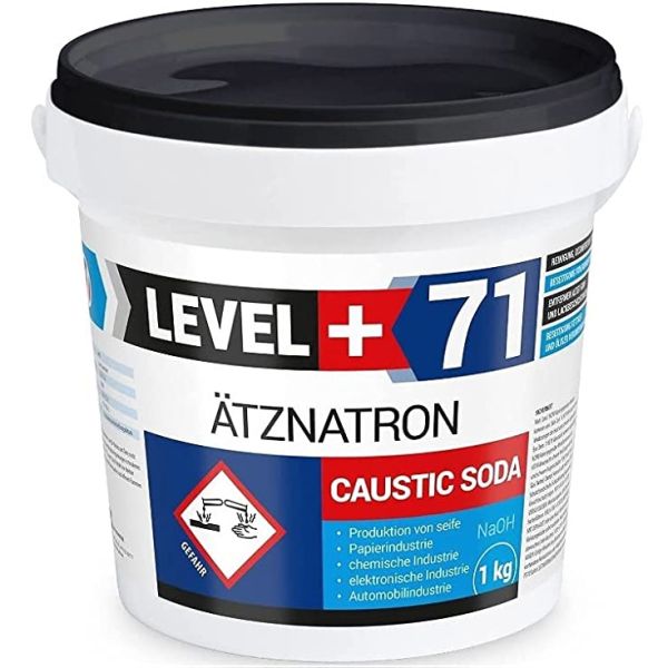 Level + 71 Ätznatron RM71 Natriumhydroxid, kaustisches Soda 1 kg