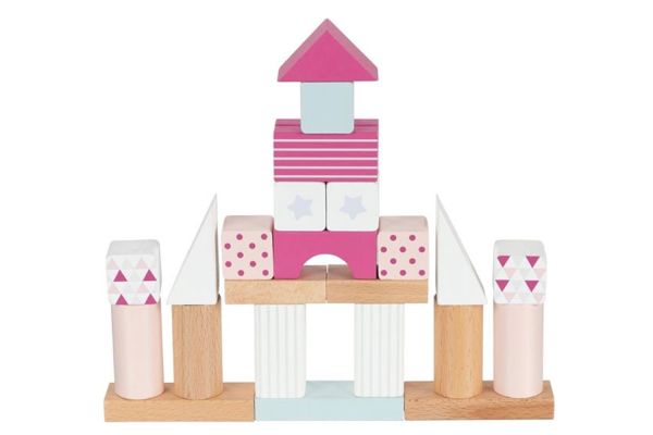 goki Holzbausteine-Box Lifestyle Beere (rosa)