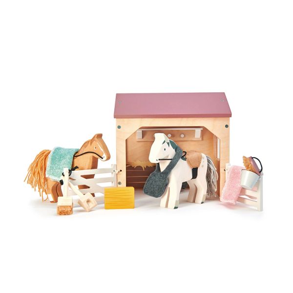 Tender TL8165 Pferdestall aus Holz auch für Puppenhaus