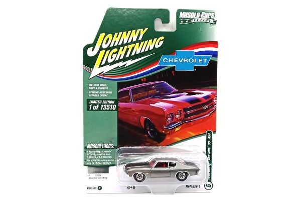 Johnny Lightning JLMC029B-5 Chevrolet Chevelle SS 454 grau metallic 1970 - Muscle Cars USA 2022 R1 M