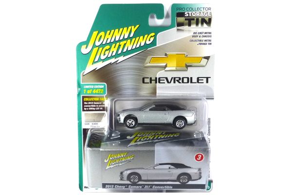 Johnny Lightning JLCT007A-3 Chevrolet Camaro ZL1 Convertible silber 2012 - TIN BOX Maßstab 1:64 Mode