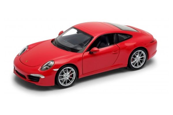 Welly 24040 Porsche 911 (991) Carrera S rot Maßstab 1:24 Modellauto
