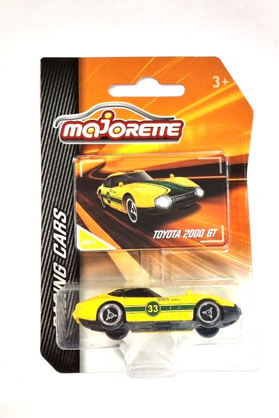 Majorette 212084009 Toyota 2000 GT gelb/grün - Racing Cars (230C-2) Maßstab 1:56 Modellauto