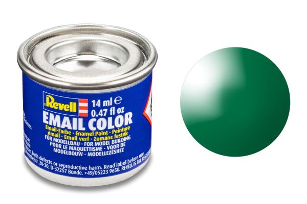 Revell 32161 smaragdgrün glänzend Email Farbe Kunstharzbasis 14 ml Dose