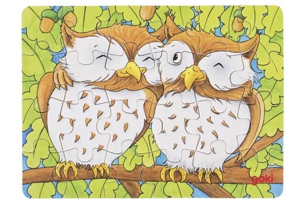 goki Puzzle Waldtiere Motiv Eulen