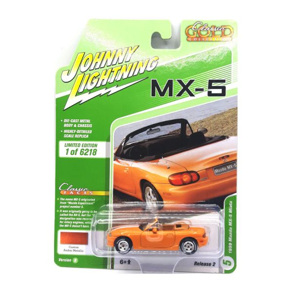 Johnny Lightning JLCG025B-5 Mazda MX-5 Miata orange metallic 1999 - Classic Gold 2021 R2 Maßstab 1:6