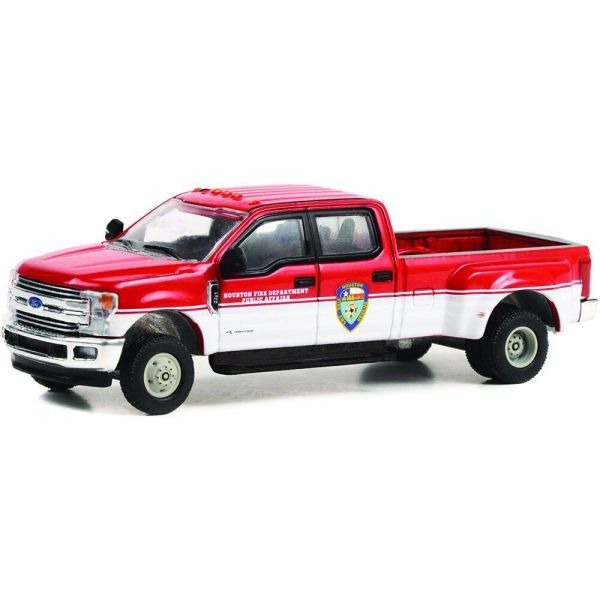 Greenlight 46110-D Ford F-350 "Houston Fire Department" rot/weiss 2019 - Dually Drivers 11 Maßstab 1