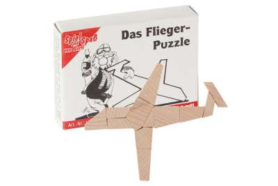Bartl Mini-Holz-Puzzle 'Würfel-Puzzle' - 7-teiliges 3D-Knobelspiel Aus Holz | Made In Germany, Maße 6,5x5x1,3 Cm
