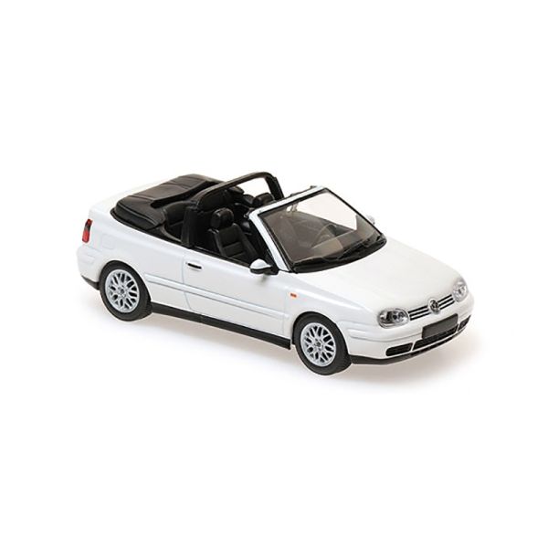 Maxichamps 940058330 VW Golf IV Cabriolet weiss 1998 Maßstab 1:43 Modellauto
