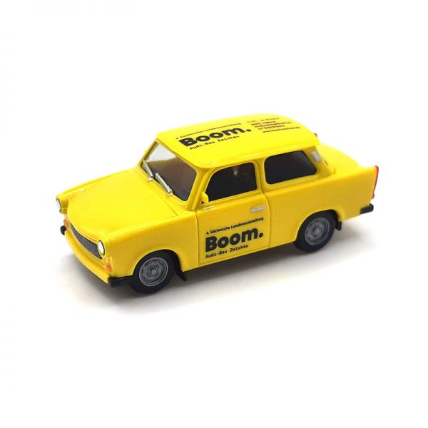 Herpa 430852 Trabant 601S &quot;Boom&quot; gelb Maßstab 1:87 Modellauto
