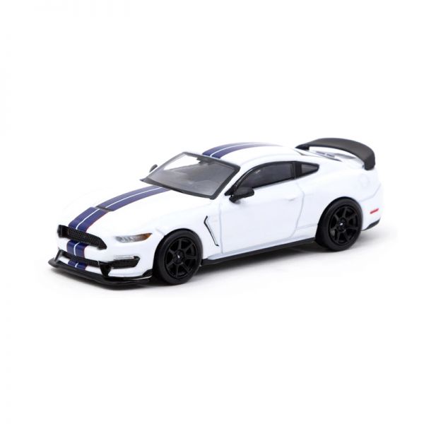 Tarmac T64G-011-WH Ford Mustang Shelby GT350R weiss metallic Maßstab 1:64 Modellauto
