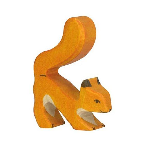 Holztiger 80105 Eichhörnchen orange Holztier