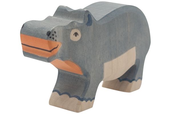Holztiger Nilpferd klein