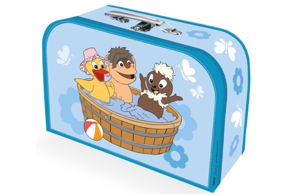 Trötsch Kinderkoffer Pittiplatsch in der Badewanne blau