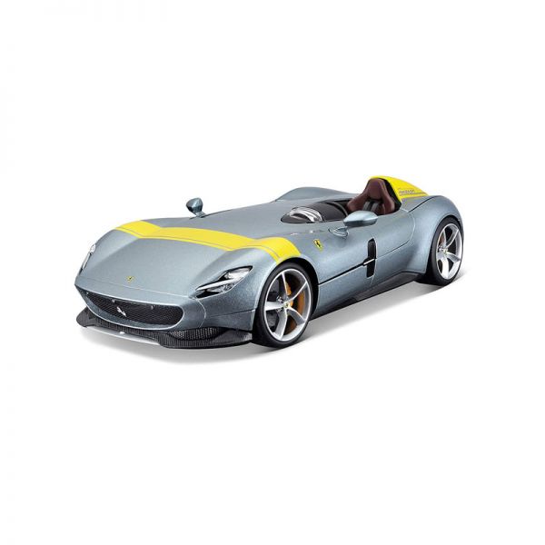 Bburago 26027 Ferrari Monza SP1 grau metallic/gelb Maßstab 1:24 Modellauto