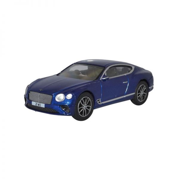 Oxford 76BCGT001 Bentley Continental GT blau Maßstab 1:76 Modellauto