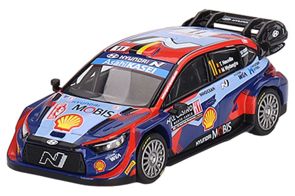 ***TSM-Models 710 Hyundai i20 N "Rally1" 2023 blau/rot (LHD) - MiniGT Maßstab 1:64
