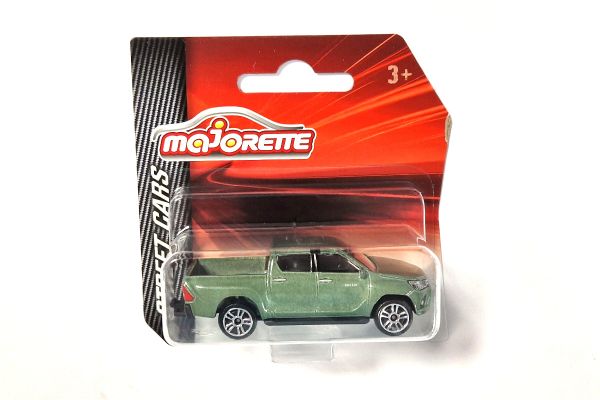 Majorette 212053051 Toyota Hilux Revo grün metallic (292K) - Street Cars Maßstab 1:58 Modellauto