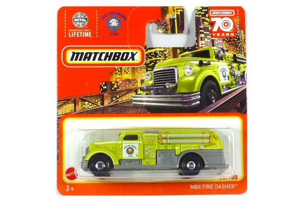 Matchbox HLD07 MBX Fire Dasher gelb Feuerwehr - 60/100 Modellauto 2023-3
