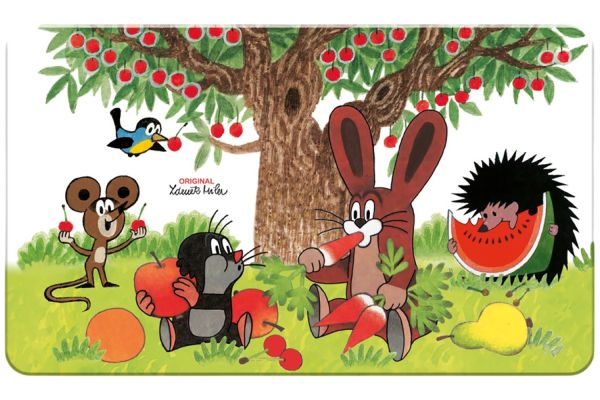 Trötsch Frühstücksbrettchen Der kleine Maulwurf mit Obstpicknick