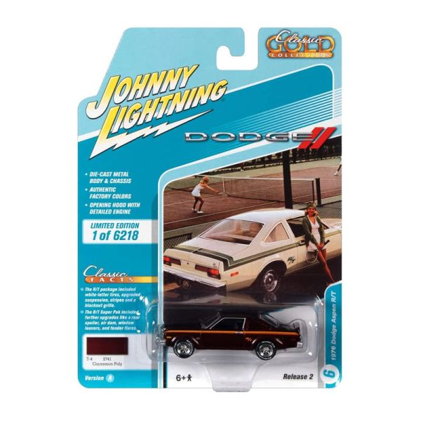 Johnny Lightning JLCG025A-6 Dodge Aspen R/T braun metallic 1976 - Classic Gold 2021 R2 Maßstab 1:64