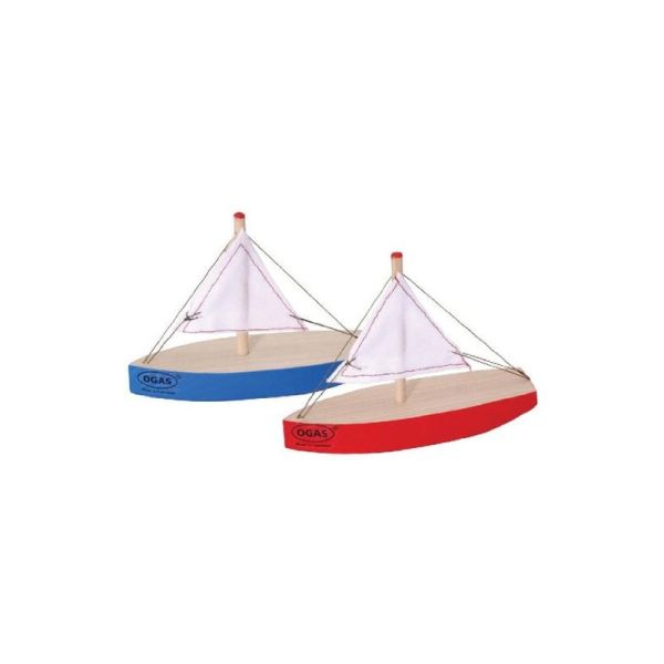 Ogas 2040 Minisegler 11 x 8 cm kleines Segelboot (3014) Holz