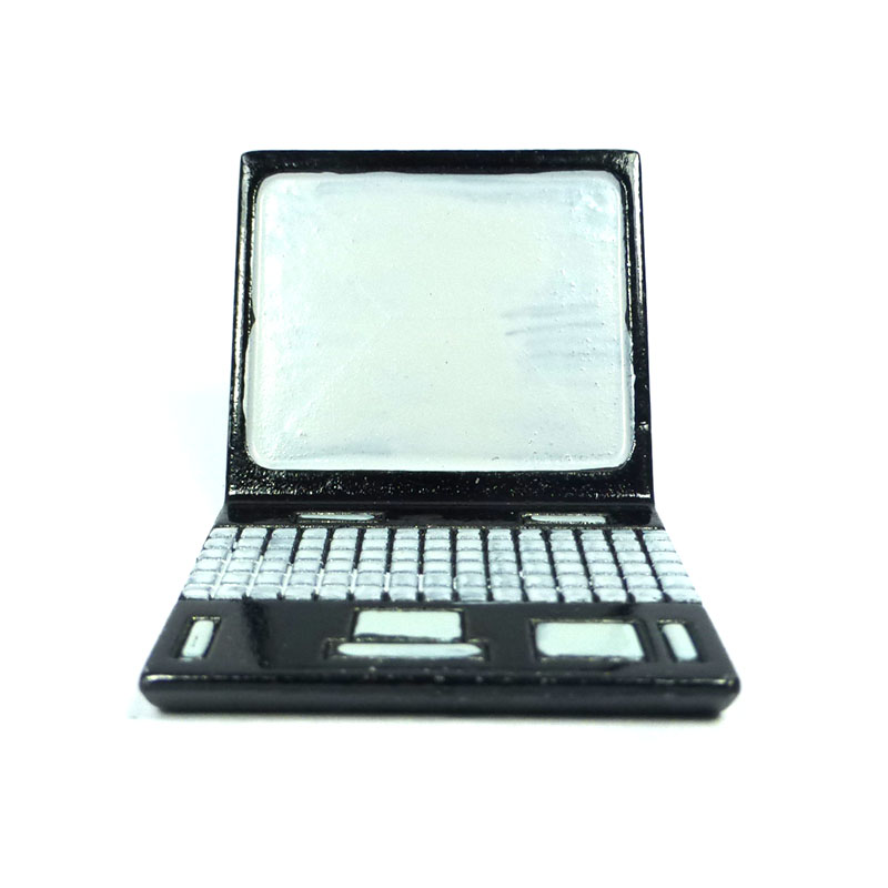 Miniatur-Laptop Für Puppenhaus Maßstab 1:12 – 2,6 Cm Kleiner PC Als Deko Für Puppenstuben
