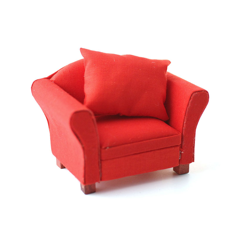 SA-Dollshouse DF1156 modernes Sofa rot 1:12 für Puppenhaus NEU!# 