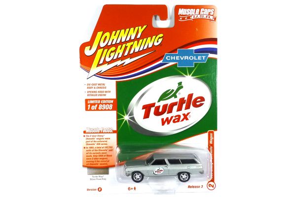 Johnny Lightning JLMC027B-2 Chevrolet Chevelle Wagon silber 1965 - Muscle Cars USA 2021 R3 Maßstab 1