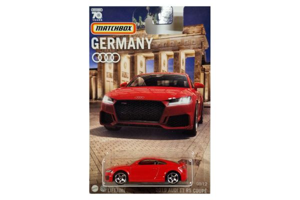 Matchbox GWL49-HPC64 Audi TT RS rot 2020 - Germany 09/12 Maßstab ca. 1:64 Modellauto