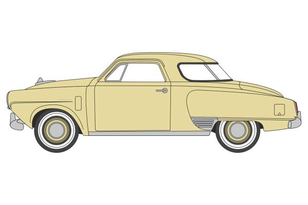 ***Oxford 87SC50001 Studebaker Champion Starlight Coupe beige 1950 Maßstab 1:87 Modellauto