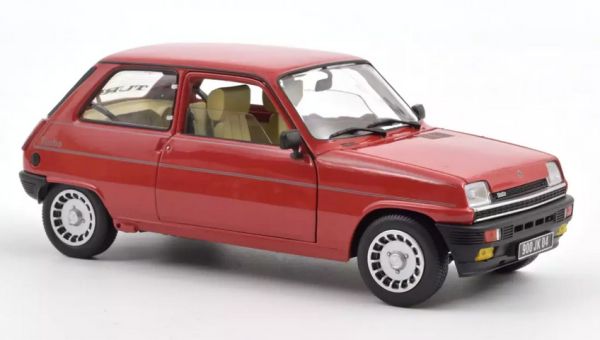 Norev 185243 Renault 5 Alpine Turbo rot 1982 Maßstab 1:18 Modellauto