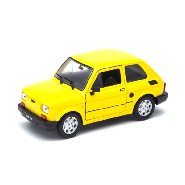 Welly 24066 Fiat 126 gelb Maßstab 1:24 Modellauto