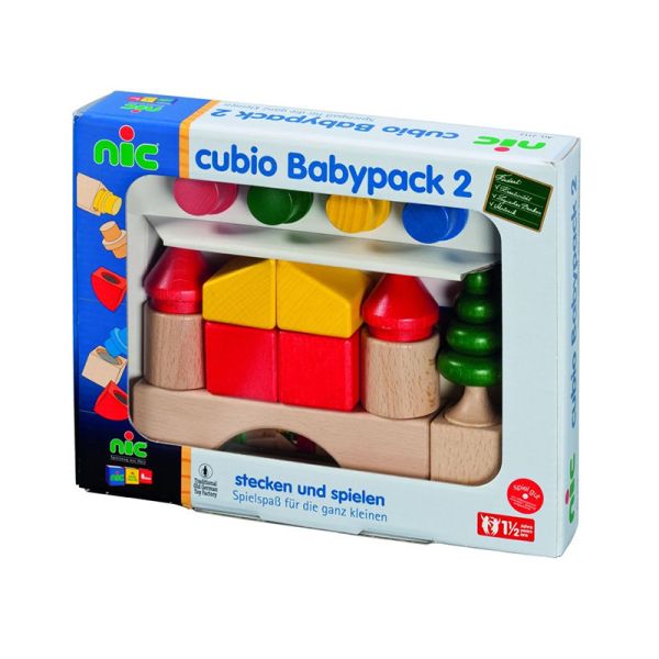 nic 2112 Cubio Babypack 2 - Bauen mit 19 Steckbausteinen