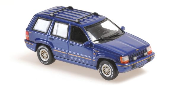 Maxichamps 940149660 Jeep Grand Cherokee dunkelblau metallic 1995 Maßstab 1:43 Modellauto