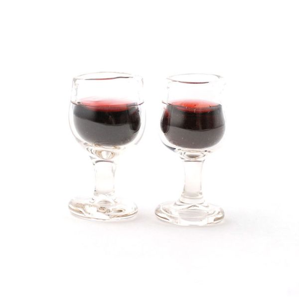 Miniatur Weinglas Weingläser 12 Stück 1/12 Puppenstuben Küche Zubehör