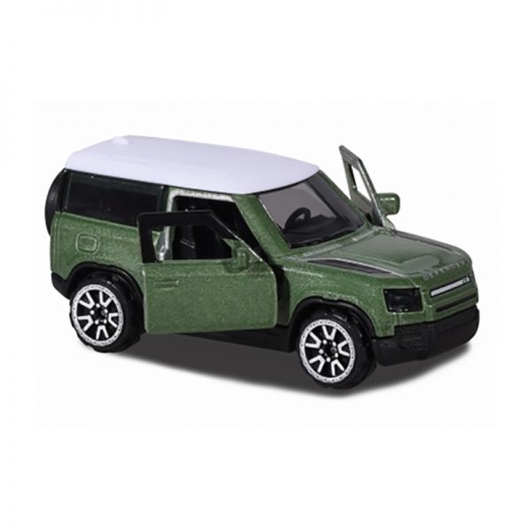 Majorette 212053052-Q30 Land Rover Defender 90 grün metallic/weiss - Premium Cars (266D-1) Maßstab