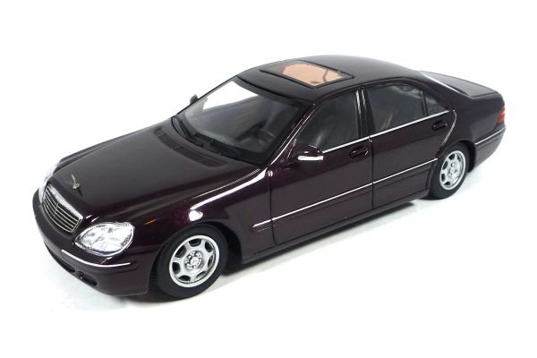 Maxichamps 940036200 Mercedes Benz S-Klasse (W220) dunkelrot metallic 1998 Maßstab 1:43 Modellauto