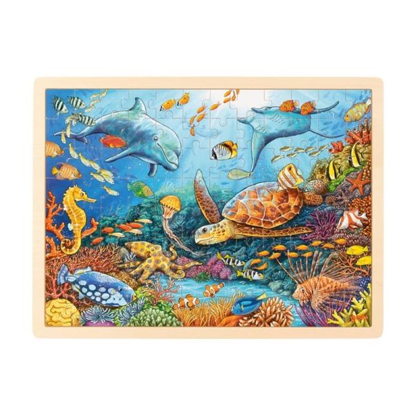 goki 57432 Einlegepuzzle &quot;Great Barrier Reef&quot; Holz