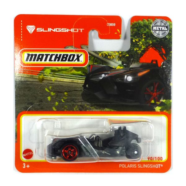 Matchbox GXN08 Polaris Slingshot schwarz/dunkelgrau metallic 90/100 Maßstab 1:64 Modellauto