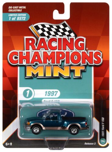 Racing Champions RC015-1 Ford Ford F-150 türkis 1997 - Mint 2022 R2 Maßstab 1:64 Modellauto